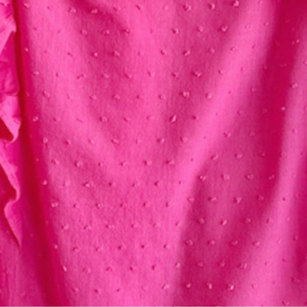 LOFT Vibrant Pink Ruffle Blouse - Picture 7 of 8